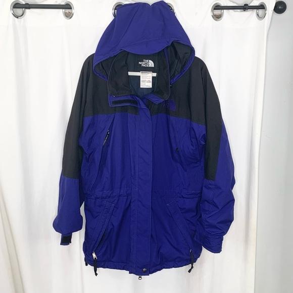 The North Face Womens Size Large Black and Aztec Blue Jacket Great Condition - Picture 8 of 10